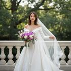 Bride with bouquet