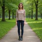 Park Path with Trees