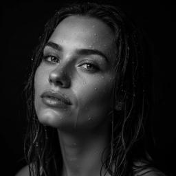 Dark moody portrait