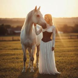 Rustic Horse Woman Photoshoot