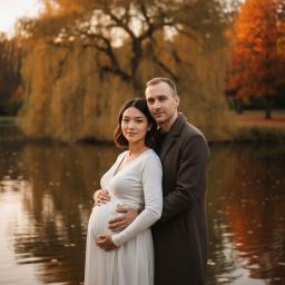 Joint autumn pregnancy photoshoot 