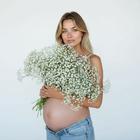 Floral maternity photoshoot