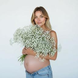 Floral maternity photoshoot